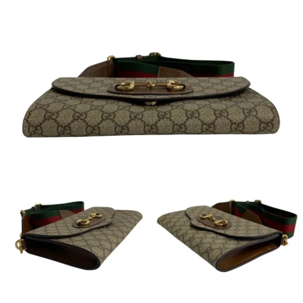 Gucci Vintage Pre-owned Leather shoulder-bags Brown Dames