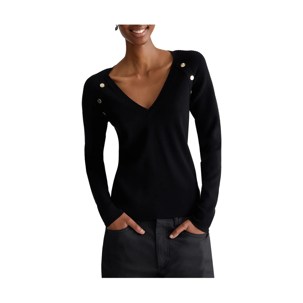 Liu Jo Zwarte Trui Elegant en veelzijdig Black Dames