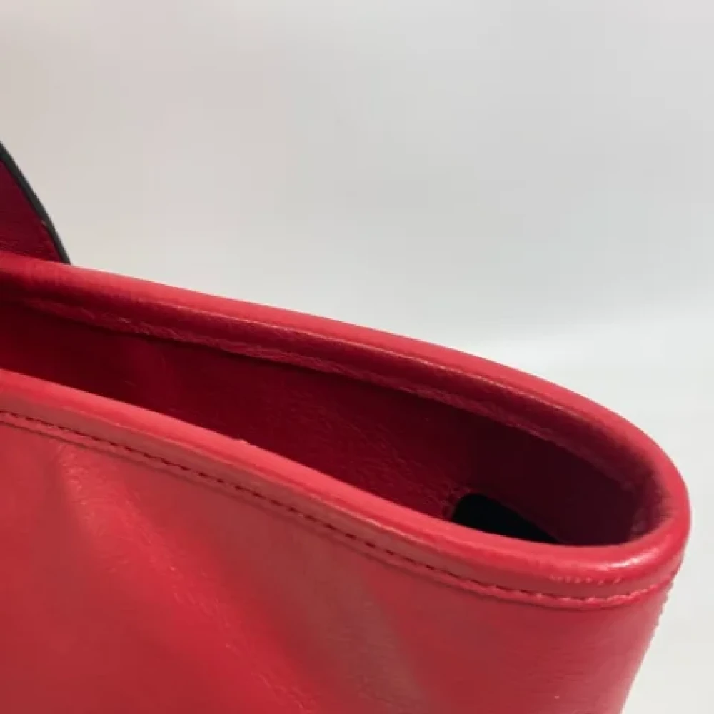 Coach Pre-owned Leather handbags Red Dames