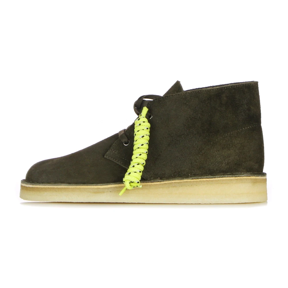 Clarks Men's Green Lace-Up Boots,, Lifestyle Moccasin Shoe Size 10 Uk
