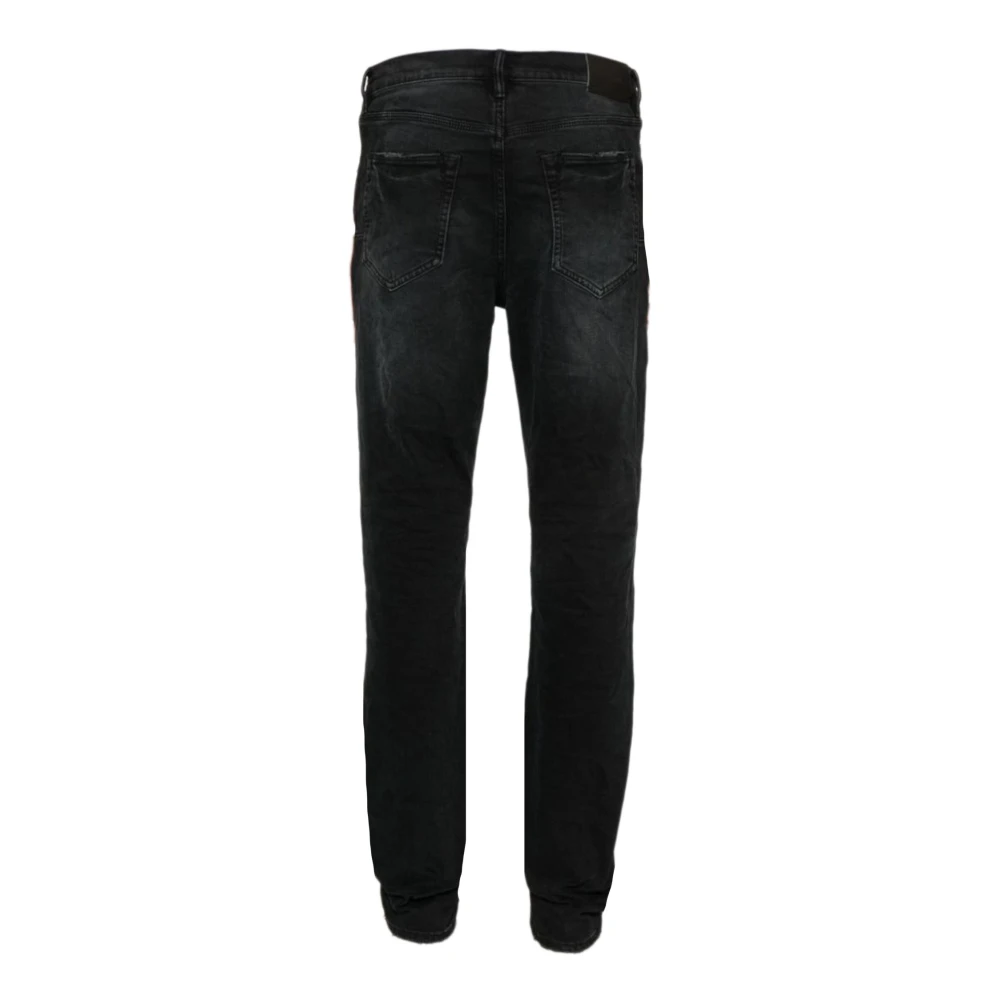Purple Brand Zwarte Slim Fit Jeans Black Heren
