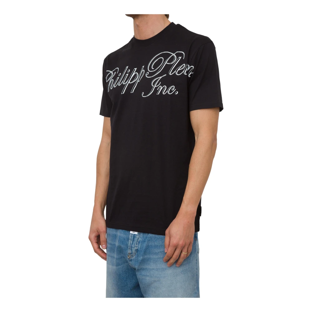 Philipp Plein Zwarte Ronde Hals T-shirt Black Heren