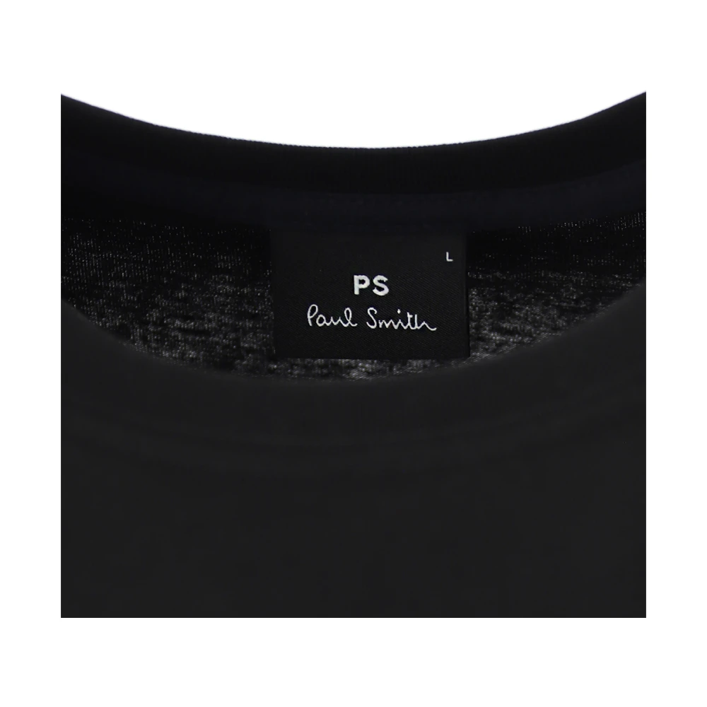 PS By Paul Smith Fles Print Zwart Ronde Hals T-shirt Black Heren