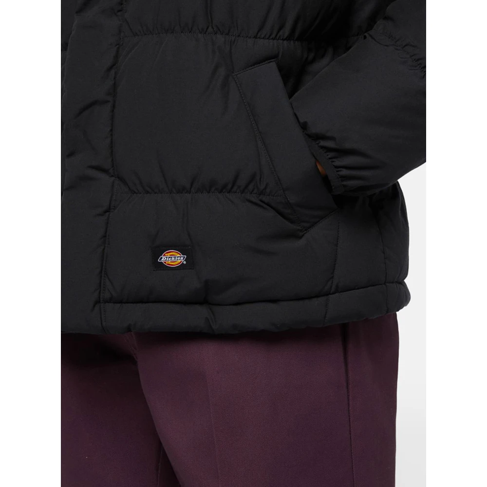Dickies Zwarte Scobey Puffer Jas Black Heren