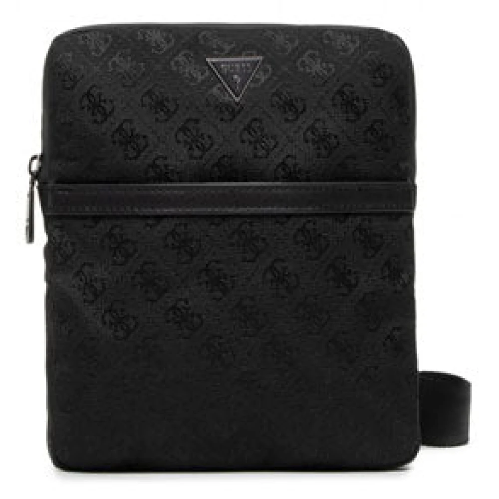 Guess Men's Black Cross Body Bags, One Size, Vezzola Crossbody Bag