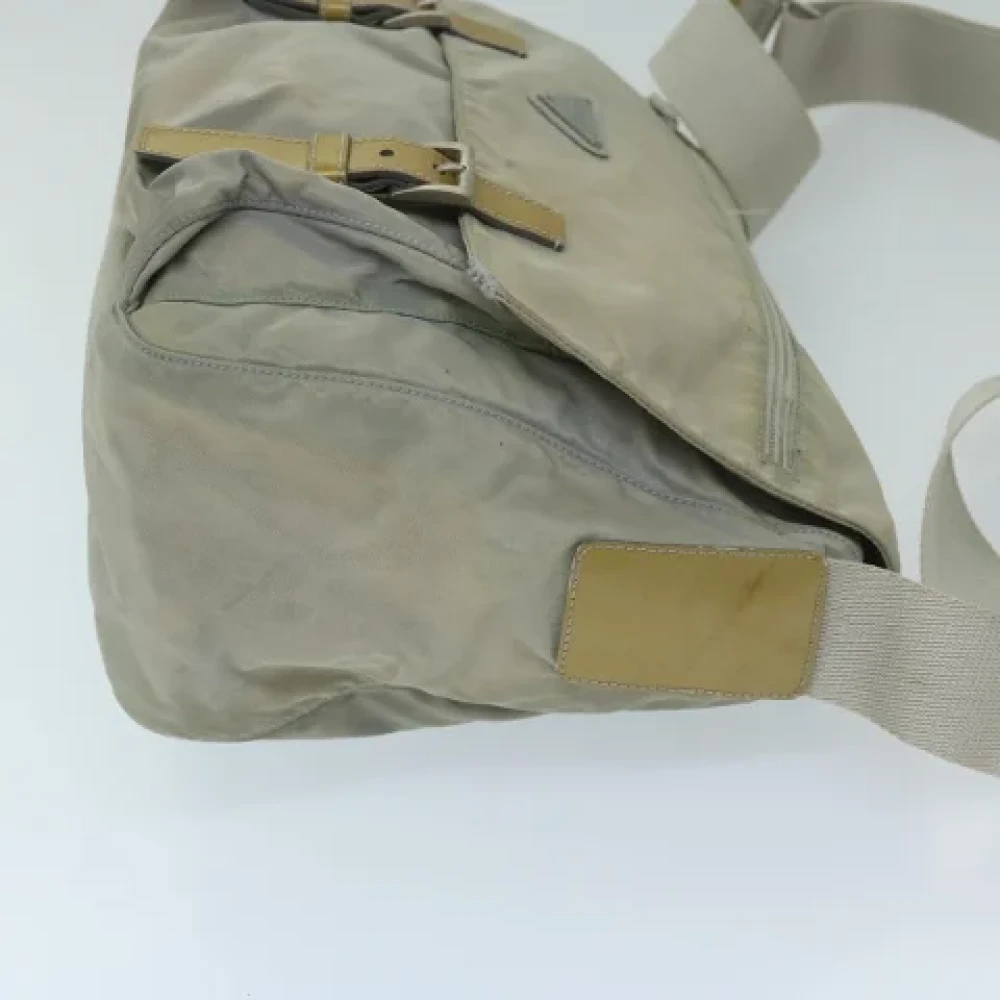 Prada Vintage Pre-owned Nylon prada-bags Gray Dames