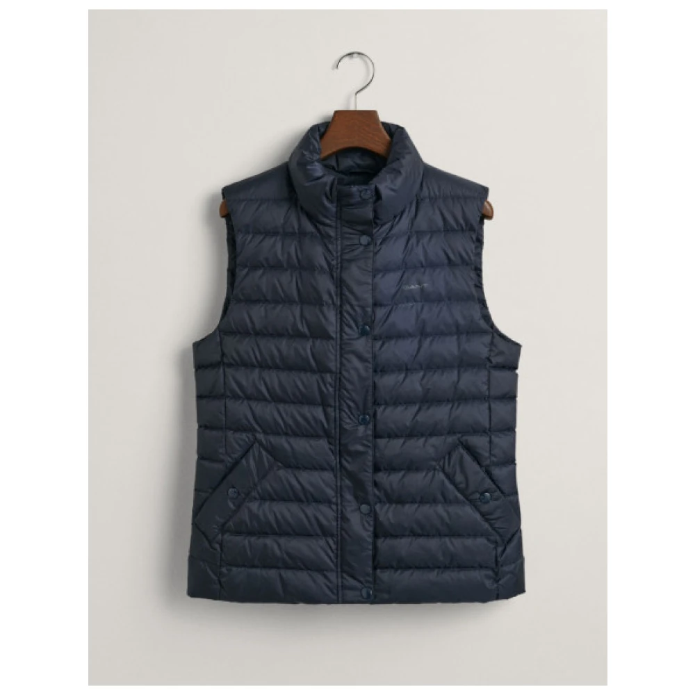 Gant Gewatteerd mouwloos jack Blue Dames