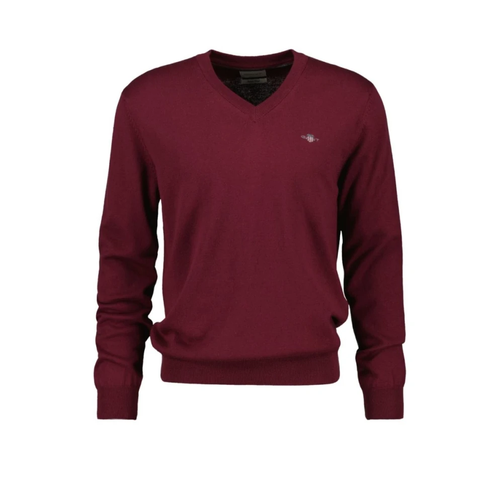 Knitwear > V-neck Knitwear - - Gant - Modalova