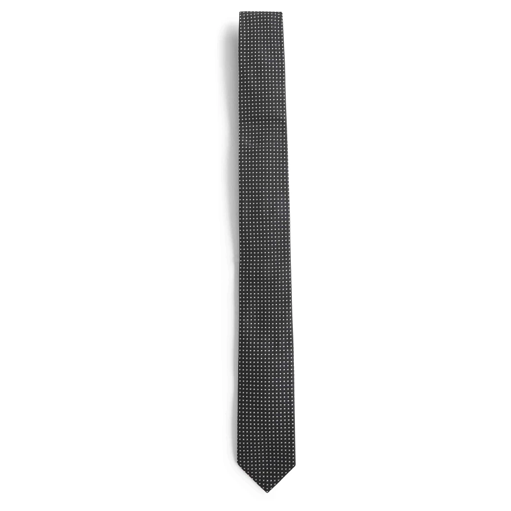 Dolce & Gabbana Men's Black Ties, One Size, Patterned Silk Tie