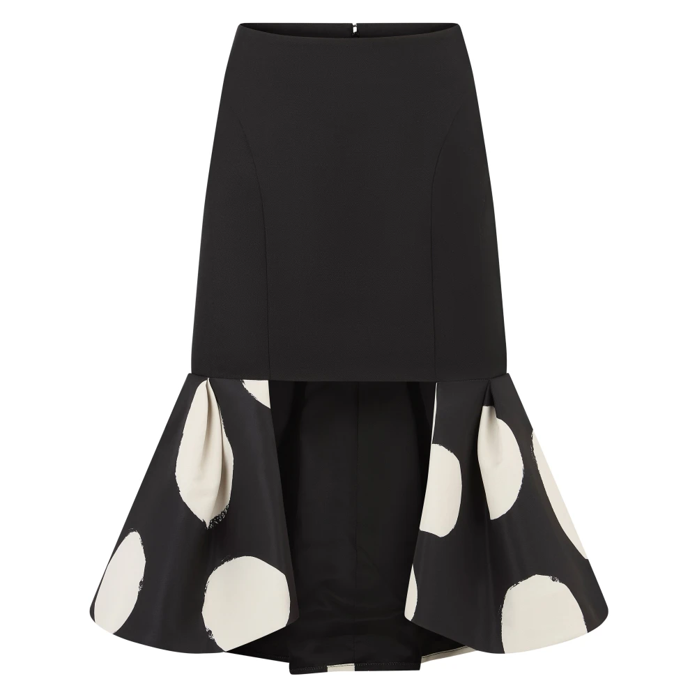 Nina Ricci Midi ROK MET Dubbel Black Dames