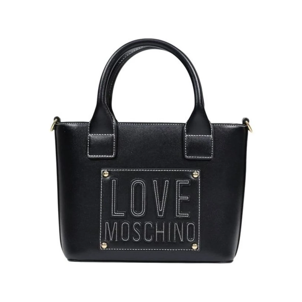 Love Moschino Women's Black Handbags, One Size, Polyethylene Handbag With Sleek Design