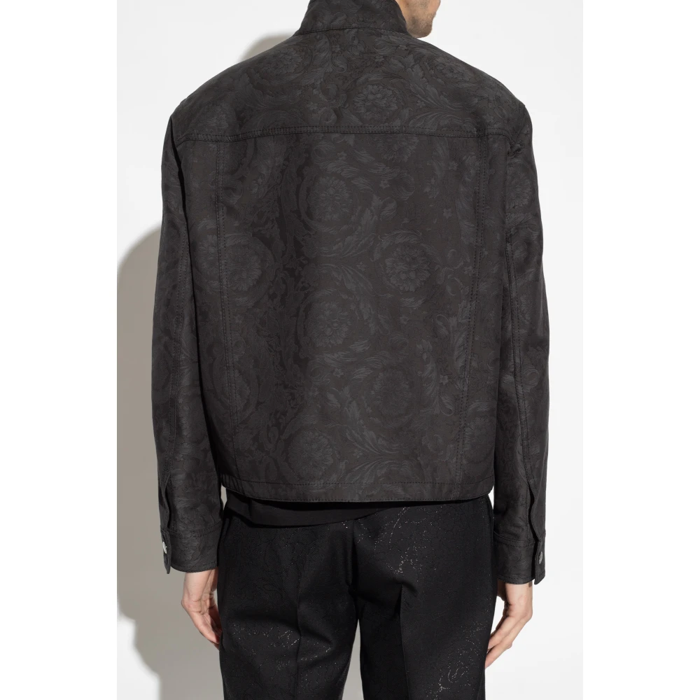 Versace Jas met Barocco patroon Gray Heren