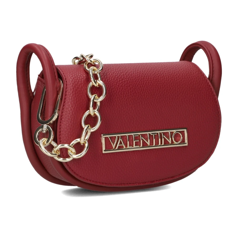 Valentino by Mario Valentino Rode Vinyl Flap Tas Red Dames