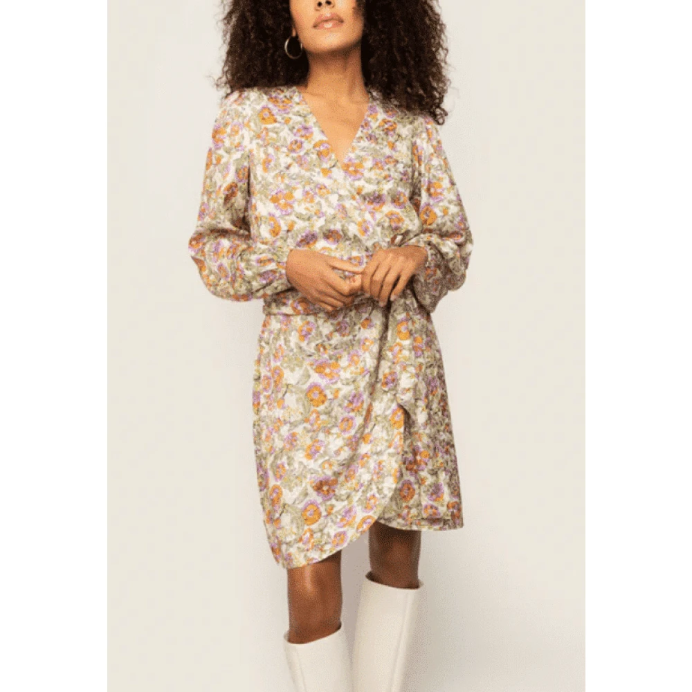 Freebird Bloemen Jacquard Mini Jurk Multicolor Dames