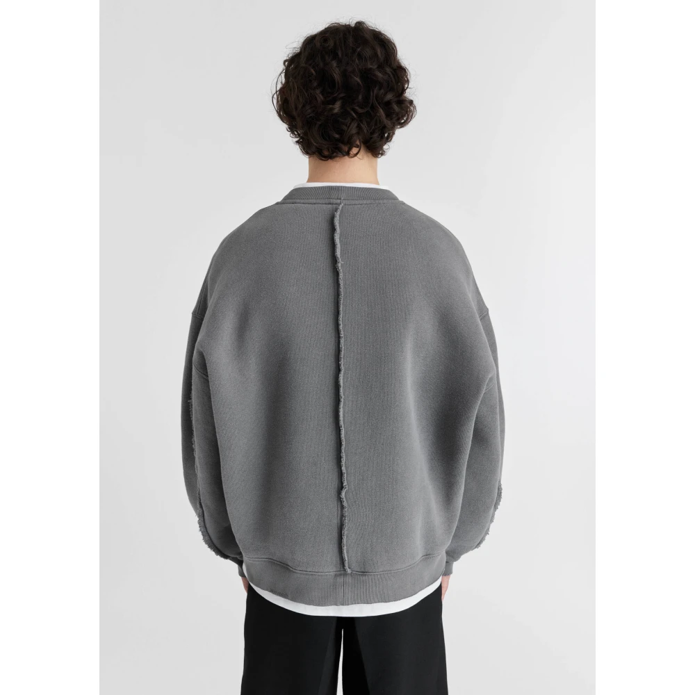 Axel Arigato Chopped Distressed Sweatshirt Gray Heren