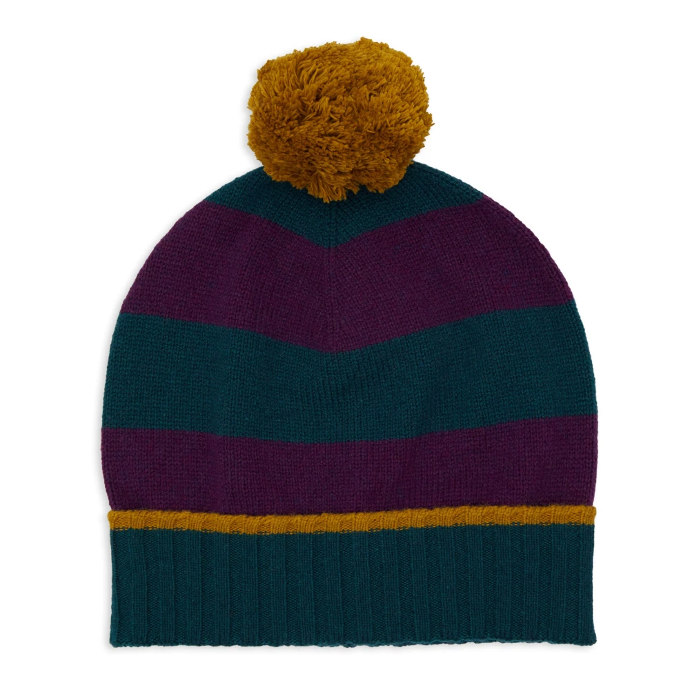 Gallo Groene Gestreepte Beanie Muts Multicolor Unisex