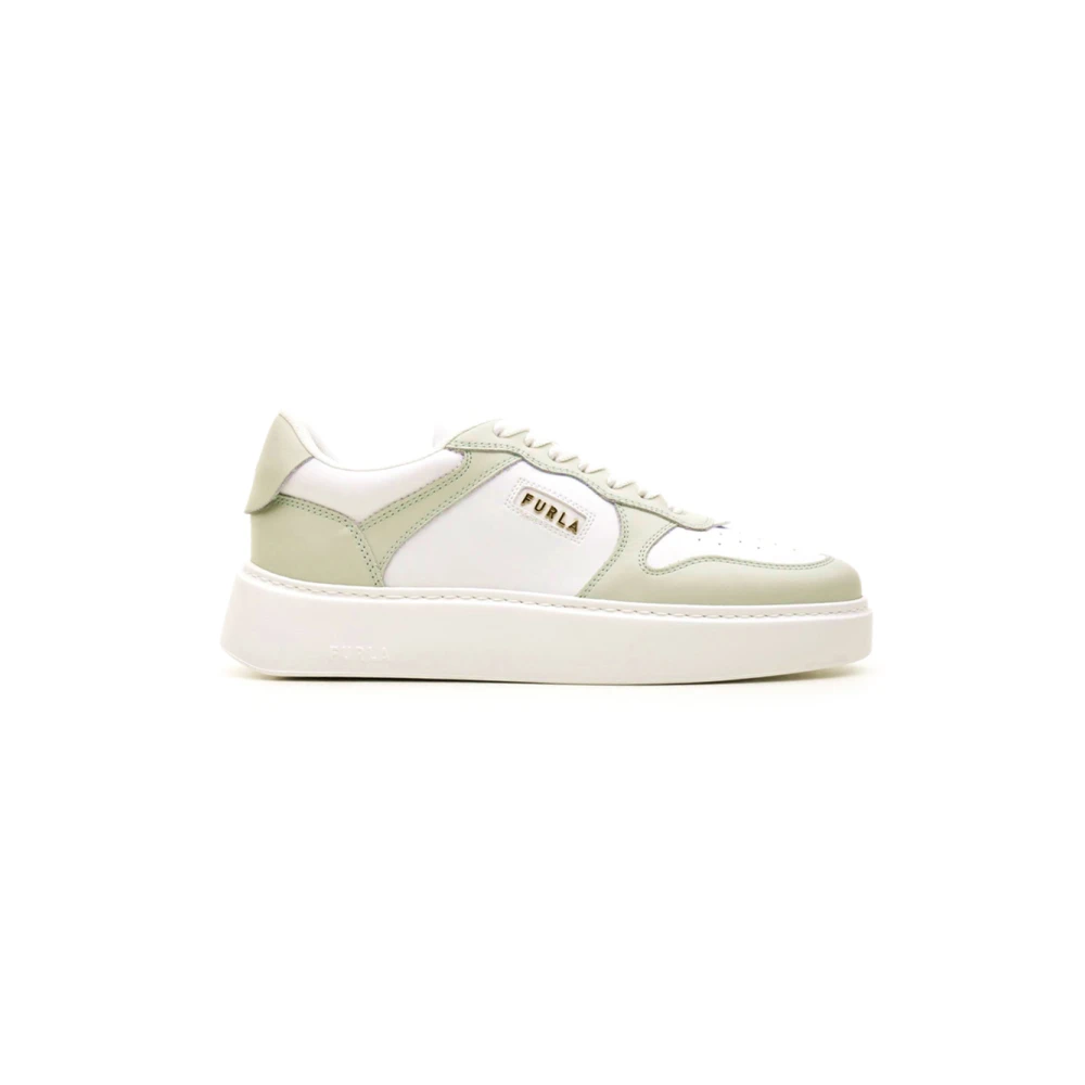 Furla Women's White Low-Top Sporty Trainers - Sneakers - 5 Uk - Shoes