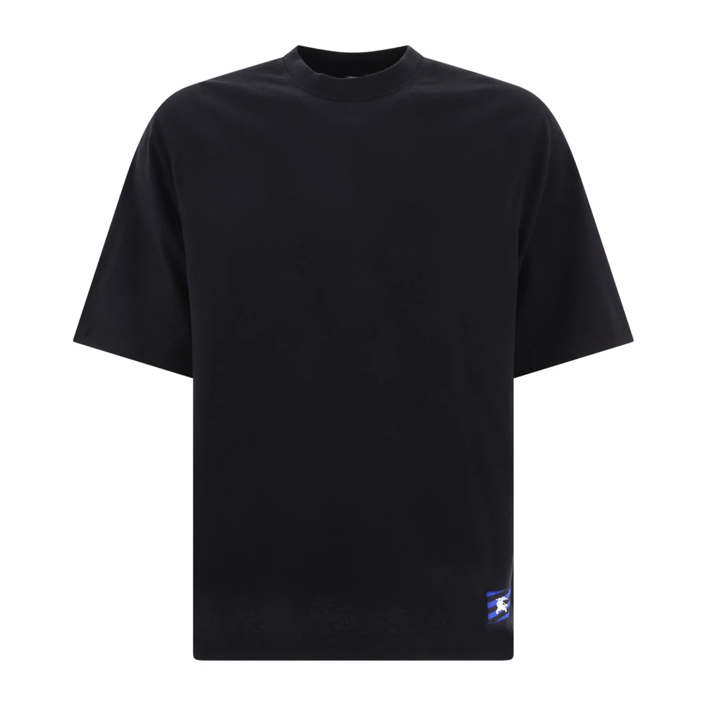Burberry Katoenen T-shirt met elasthaan Black Heren