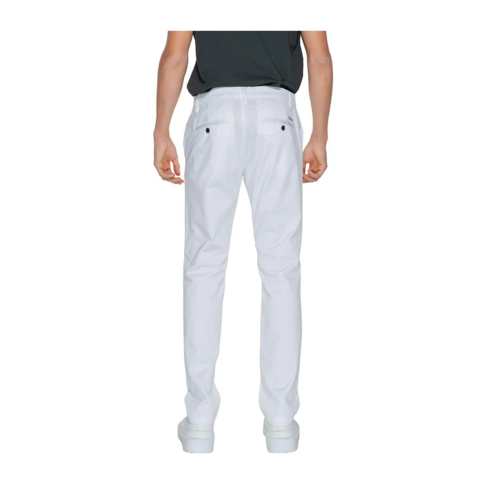 Armani Exchange Stretch Katoenmix Jeans & Broeken White Heren