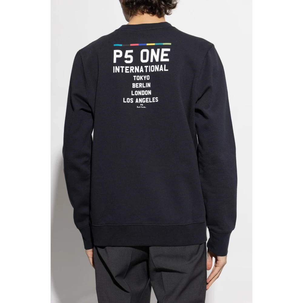 PS By Paul Smith Katoenen sweatshirt met print Blue Heren
