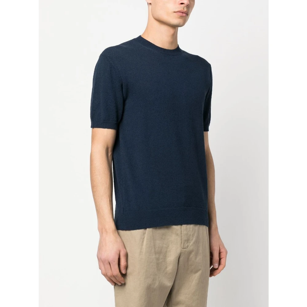 Drumohr Blauw T-shirt voor mannen Blue Heren