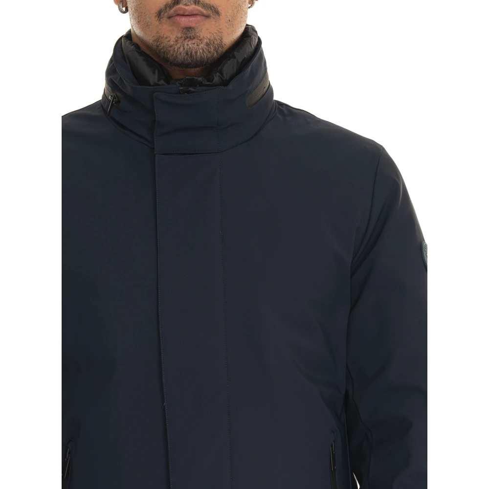 Harmont & Blaine Winddichte Jas met Afneembare Bib Blue Heren