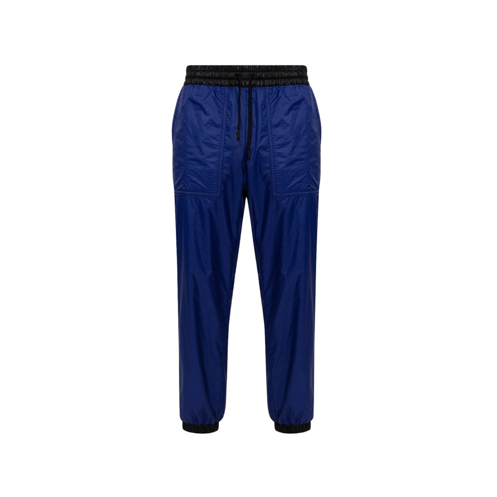 Moncler Men's Blue Wide Trousers, L, Wide Trousers