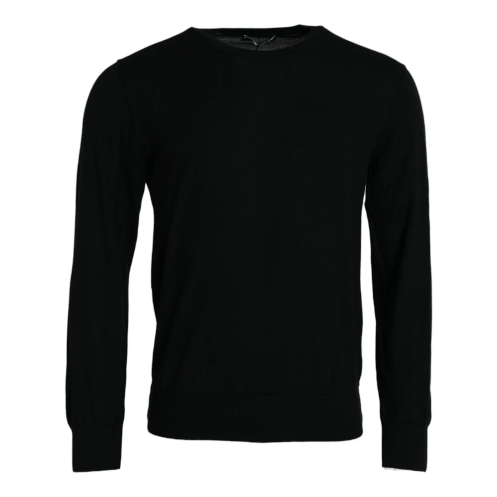 Dolce & Gabbana Men's Black Elegant Cashmere Pullover Sweater