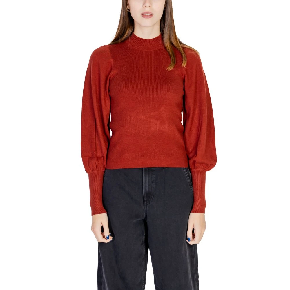 Vero Moda Rode Viscose Gebreide Trui & T-shirt Red Dames