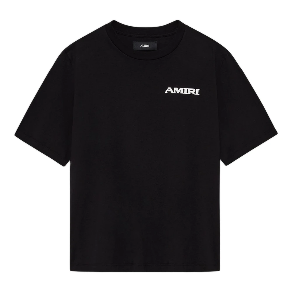 Amiri Men's Black Cotton T-Shirt With Front Logo