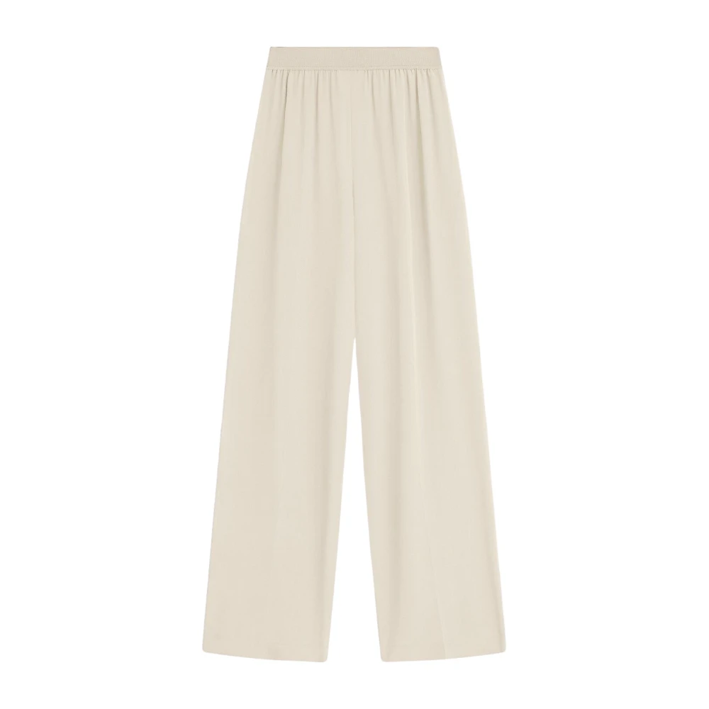 Joseph Zijden Crepe Broek in Haver Beige Dames