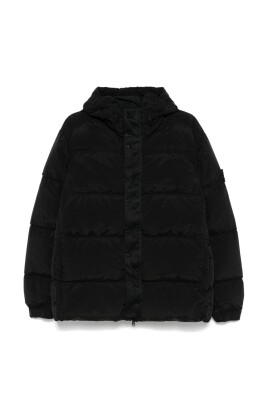 black-nylon-metal-down-jacket