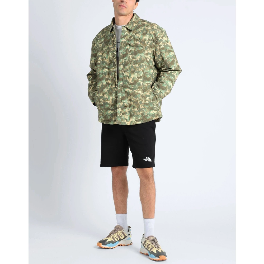 The North Face Camo Stuffed Shirt Jacket Green Heren