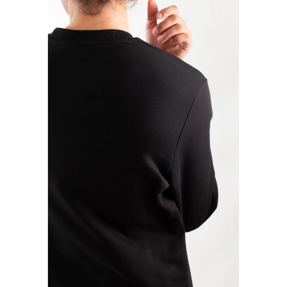 Lacoste Fleece Croc Sweatshirt in Klassieke Stijl Black Heren