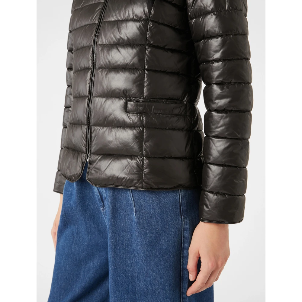 Pennyblack Omkeerbare Gewatteerde Jas Jabot Stijl Black Dames