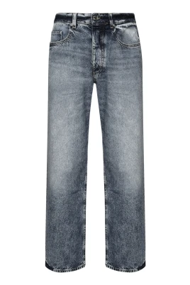 Blå Denim Jeans med Medium Midja