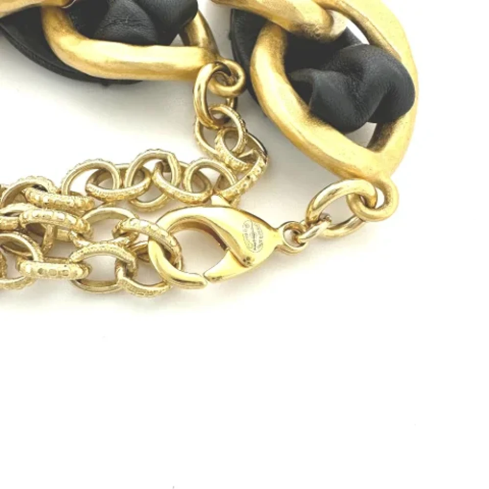 Chanel Vintage Pre-owned Leather belts Black Dames