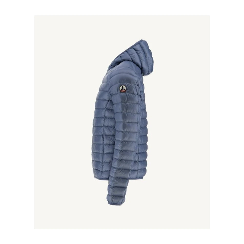 Jott Lichte getailleerde capuchonjas Nico Blue Heren