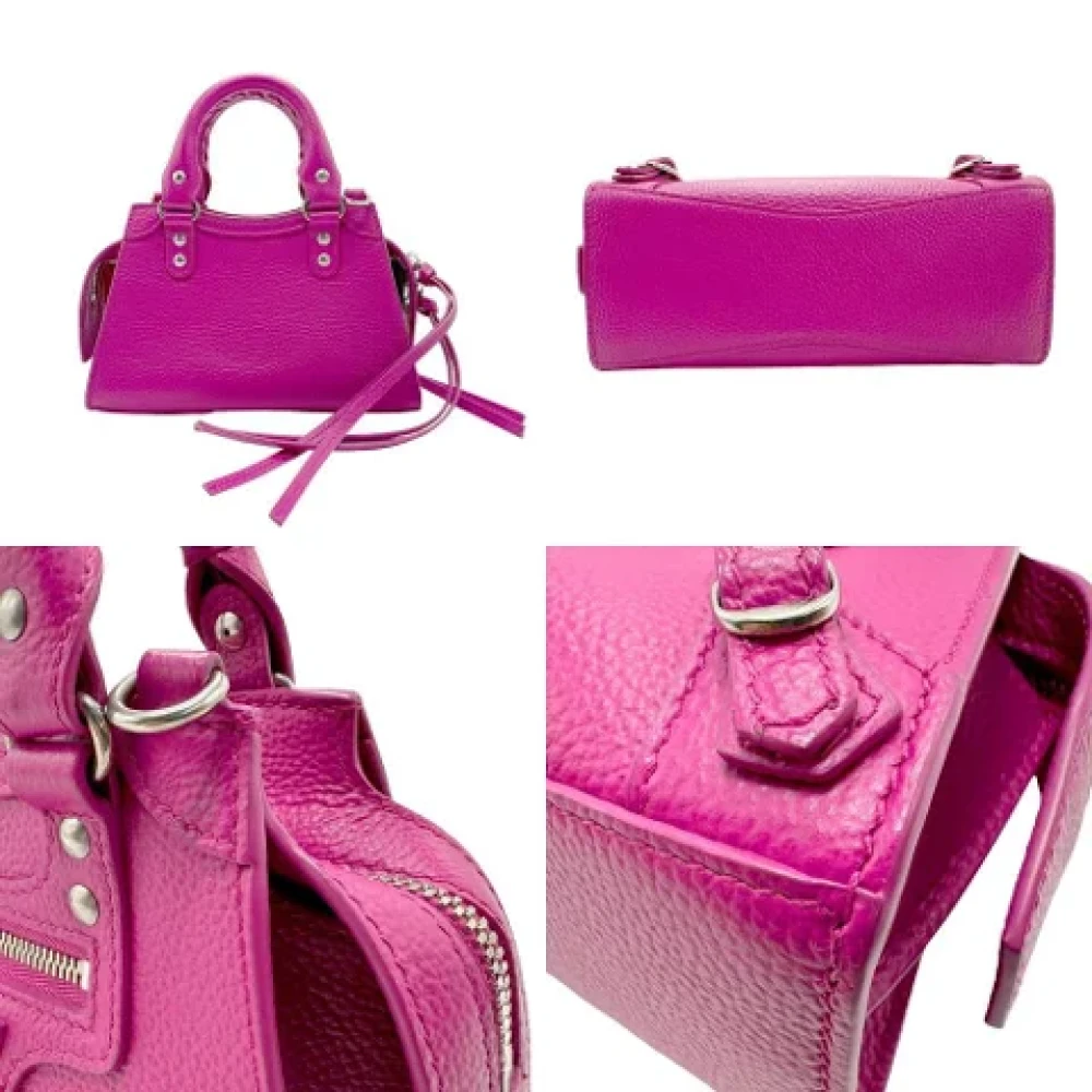 Balenciaga Vintage Pre-owned Leather handbags Pink Dames