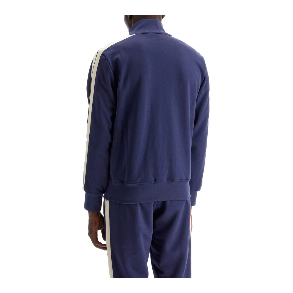 Palm Angels Contrastband trainingsjack Blue Heren