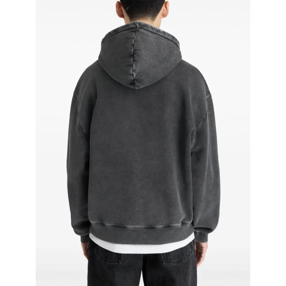 Axel Arigato Zwarte Sweater Link OLD DYE Hoodie Black Heren