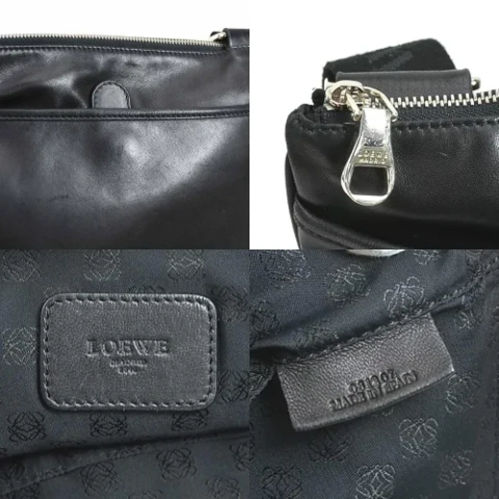 Loewe Pre-owned Leather shoppers Black Dames