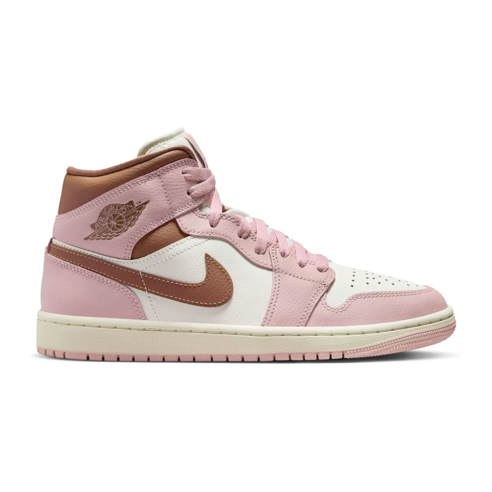 Jordan Pink Trainers, Female, 9 Uk, Oxford Brown Mid Trainers