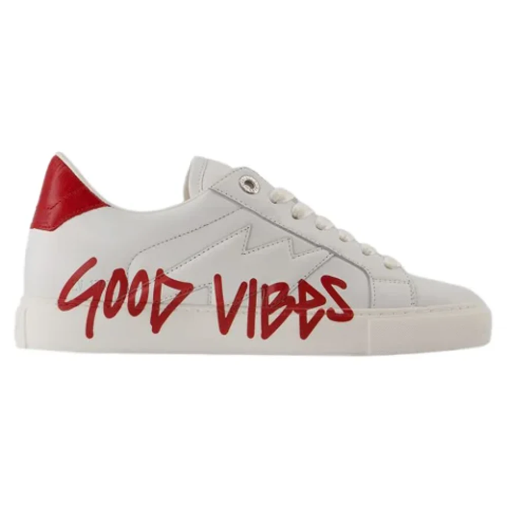 Zadig & Voltaire Canvas sneakers White, Dam