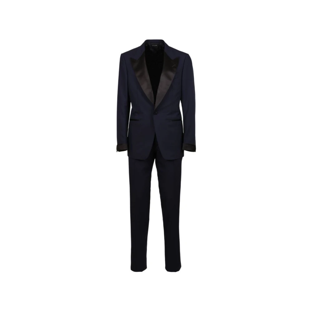Tom Ford Blue Shelton Single-Breasted Suit - Male - Single Breasted Suits - 2XL - Suits