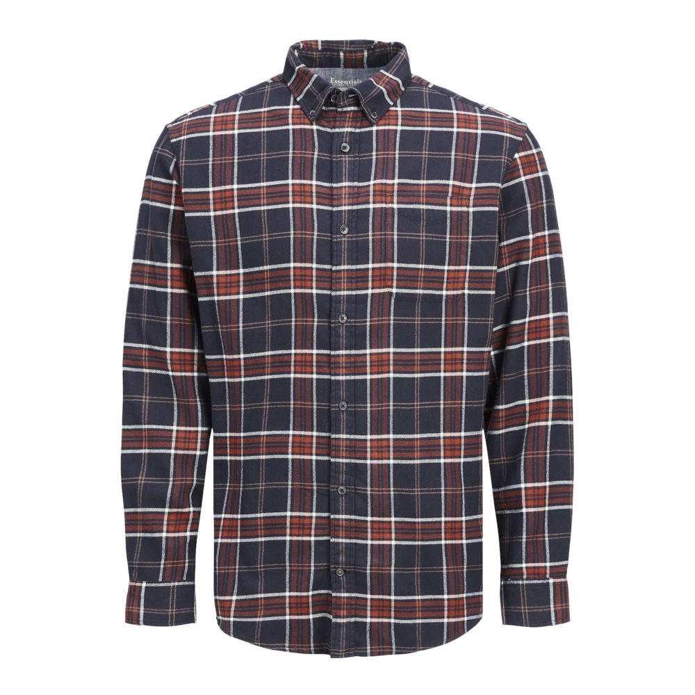 Jack & jones Buffalo Check Slim Fit Overhemd Orange Heren