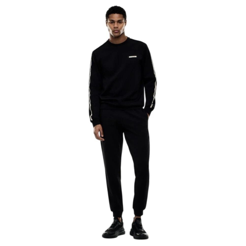 Emporio Armani Ea7 Mannelijk Zwart Fitness Heren, 2XL, Katoen, Train Logo Trainingsbroeken