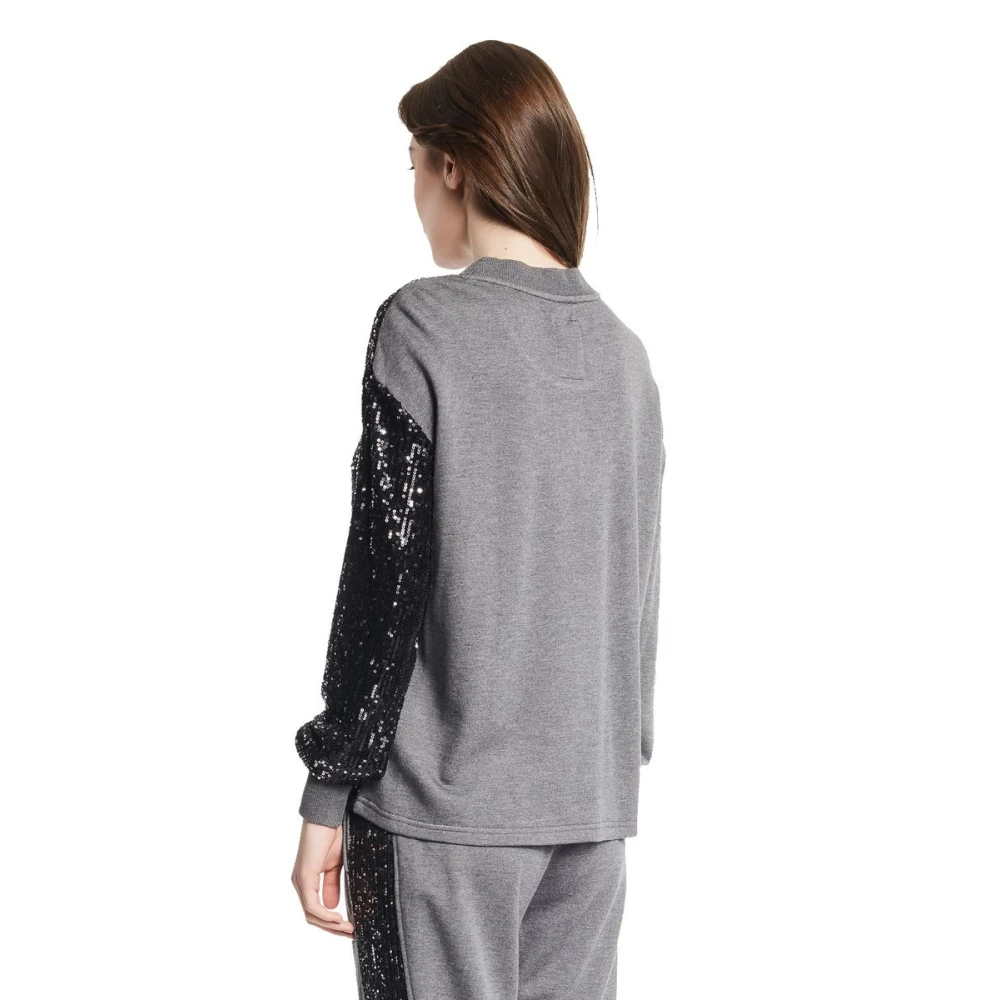 Gaudi Sweatshirt met ronde hals Gray Dames