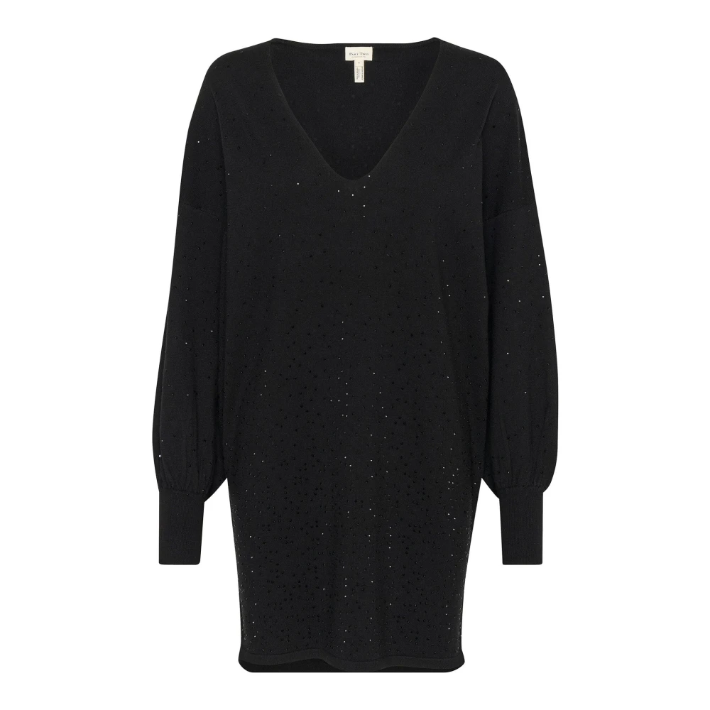 Part Two Black Maceypw Dr Dress - Female - Short Dresses - Xl - Dresses