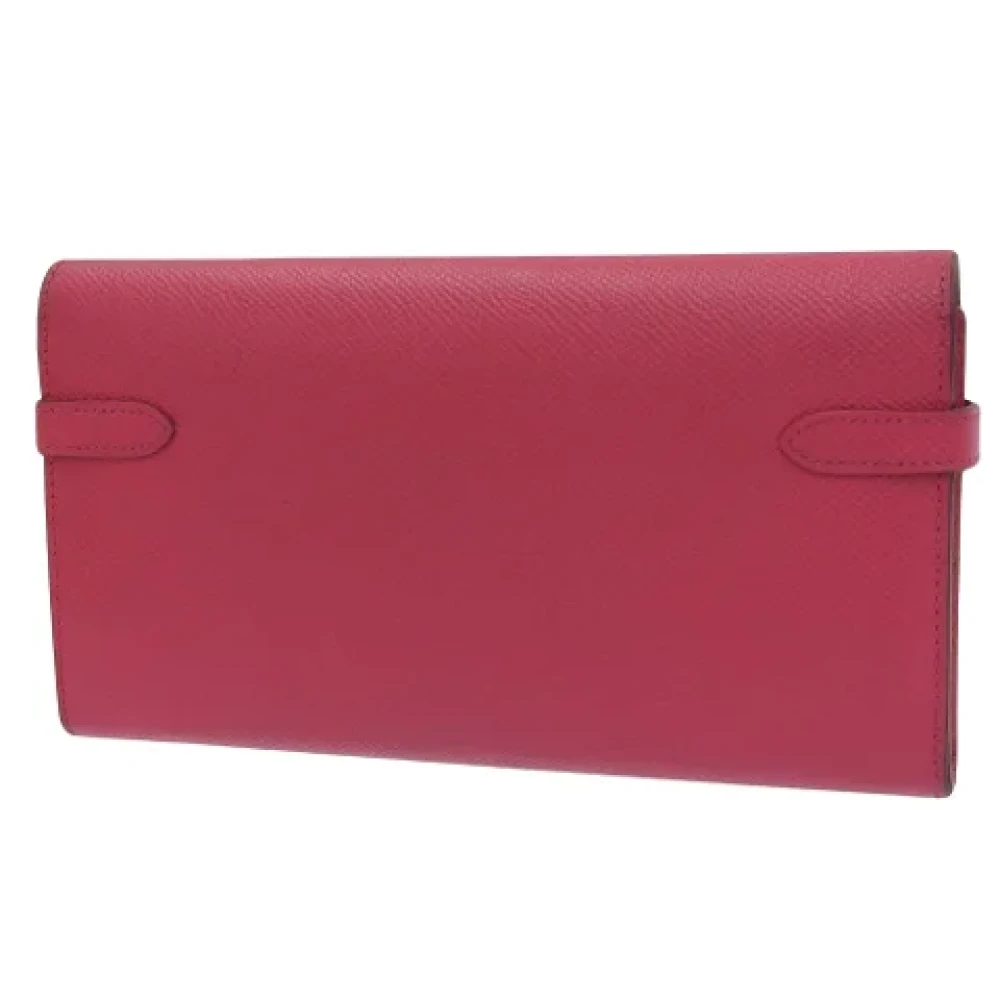 Hermès Vintage Pre-owned Leather wallets Pink Dames